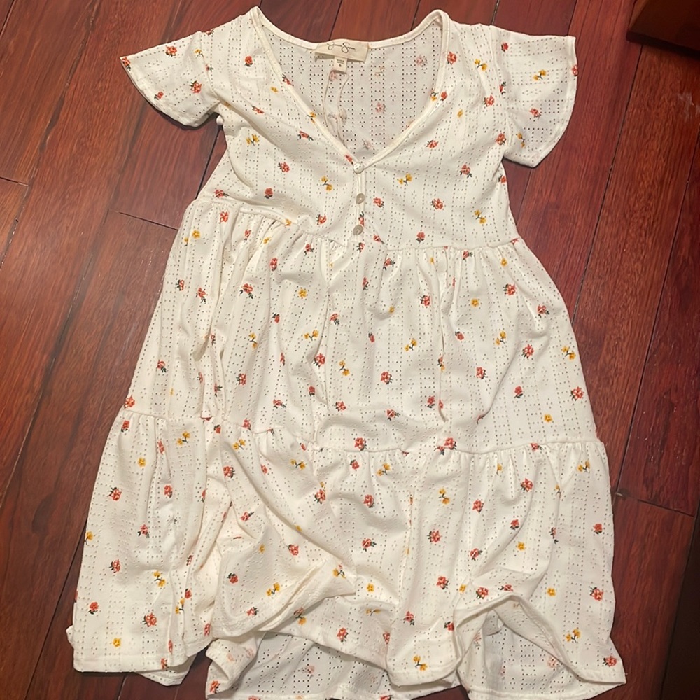 Jessica Simpson babydoll top floral